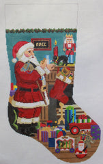 Susan Roberts 0116 Santa's Milk and Cookies Stocking