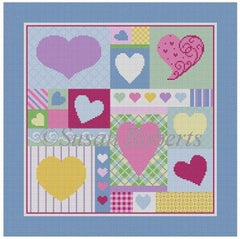 Susan Roberts 1056 Heart Patchwork