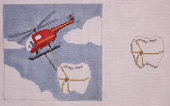 Susan Roberts 1083 Helicopter Tooth Fairy Pillow