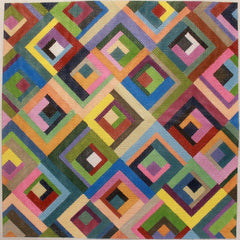 Susan Roberts 1647 Log Cabin Askew Quilt