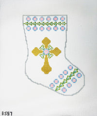 KCN Designers BS57 Immanuel Cross Bauble Stocking