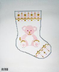 KCN Designers BS55 Pink Bear Bauble Stocking