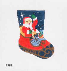 KCN Designers BS02 Santa Sleigh Ornament Sized Stocking