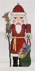 Susan Roberts 4328 Nutcracker — Santa with Reindeer Staff