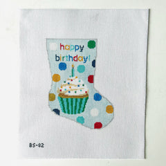 KCN Designers BS82 Happy Birthday Blue Bauble Stocking