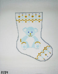 KCN Designers BS54 Blue Bear Bauble Stocking