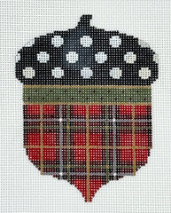 Kelly Clark  KCN1510 Christmas Plaid Acorn