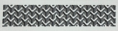 Anne Fisher Needlepoint  AF27BL Y Pattern Fob BLACK