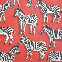 Needlepoint to Go NTG-KB218 Zebra Pillow RED