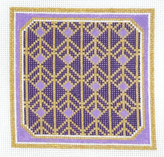 Saturnalia Stitching SAS-89	 Royal Purple Coaster