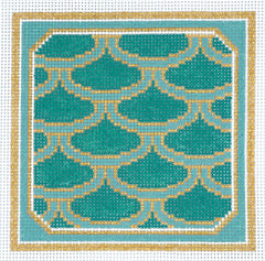 Saturnalia Stitching SAS-91 Mermaid Turquoise Coaster