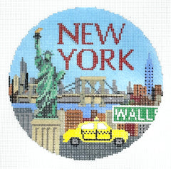 Needlepaint 58499  New York Travel Round