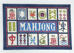 Needlepaint 93415 Mahjong Sapphire Card