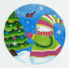 Pepperberry Designs  SNM-12 December Snowman Ornament