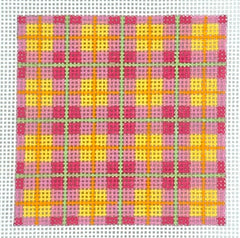 Kate Dickerson INSSQ3-11 Pink Plaid Square