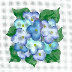 Kate Dickerson INSSQ3-36 Blue Flower Square