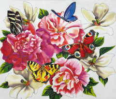 Colors of Praise FF169B Butterflies and Flowers