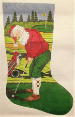 Susan Roberts TTAXS150-13 Santa Golfer Stocking