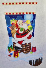 Raymond Crawford #HO2322 Rooftop Santa Stocking