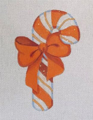 Raymond Crawford #HO3098 Orange Candy Cane Ornament