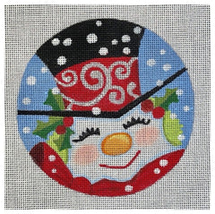 Raymond Crawford #HO3306 5 Inch Round Snowman Ornament