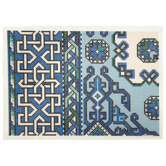 Holbein Purse and Flap Needlepoint Canvases - Blue and Green (2 canvas –  Jeni Sandberg Needlepoint