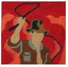 Windows of Milan ~ Ship & Gown ~ HP 18 mesh Needlepoint Canvas by Melissa  Prince